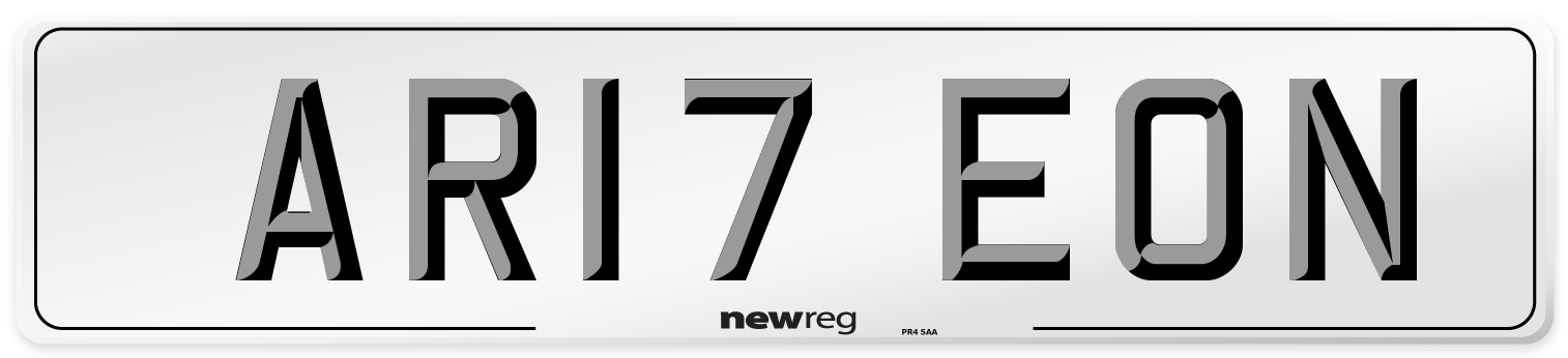 AR17 EON Number Plate from New Reg
